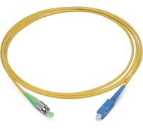 Оптический шнур Cabeus simplex sc/apc-fc/upc 9/125 sm 1м lszh FOP(s)-9-SC/APC-FC/UPC-1m