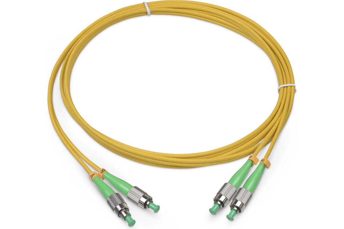 Оптический шнур Cabeus duplex fc/apc-fc/apc 9/125 sm 3м lszh FOP(d)-9 ...