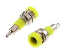 Гнездо Banana Pro Legend желтый, на панель под пайку PL2483