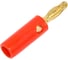 Штекер Banana Pro Legend GOLD красный, винтовое крепление, 4 мм PL2438 5