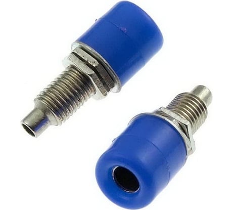 Гнездо Banana Pro Legend синий, на панель под пайку PL2485