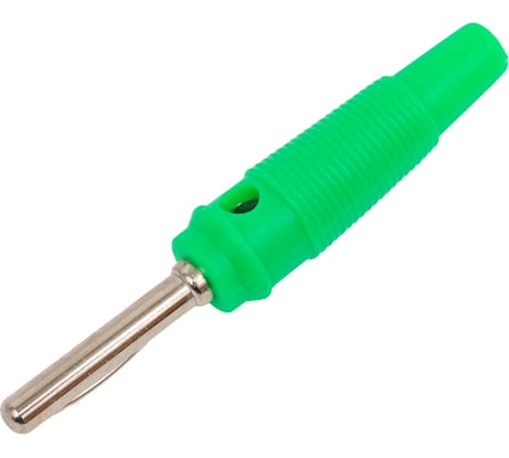 Штекер Banana Pro Legend зелёный, винтовое крепление PL2508