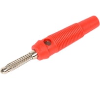 Штекер Banana Pro Legend красный, винтовое крепление PL2465