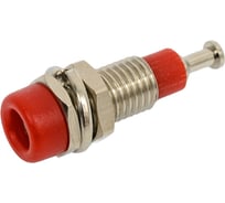 Гнездо Banana Pro Legend красный, на панель под пайку PL2476