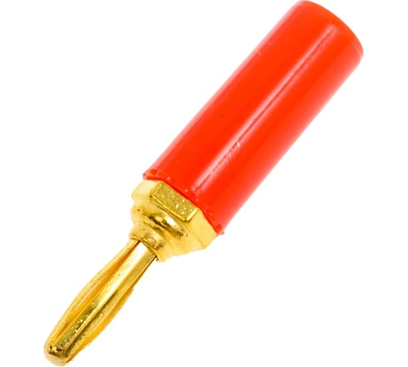 Штекер Banana Pro Legend красный, под пайку PL2459