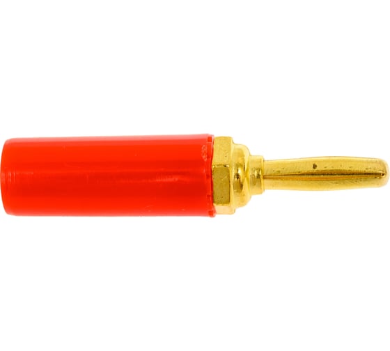 Штекер Banana Pro Legend красный, под пайку PL2459