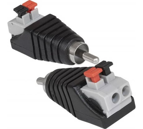 Разъем RCA (Папа) Pro Legend с зажимным механизмом PL2386