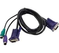 Кабель d-link kvm 1.8 м, с разъемами vga и ps/2 для dkvm-4k/b DKVM-CB/B1A