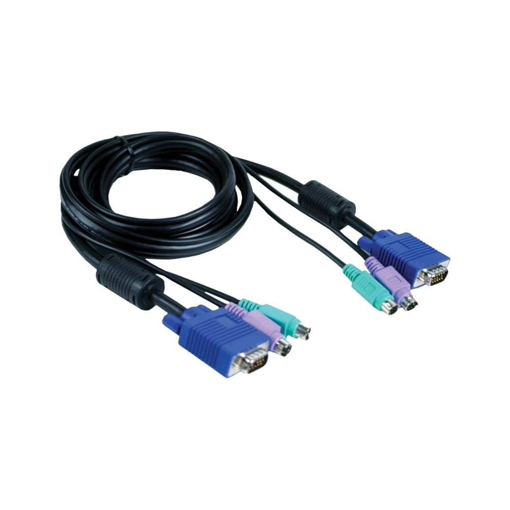 Кабель d-link kvm 5 м, с разъемами vga и ps/2 для dkvm-4k/b DKVM-CB5 ...