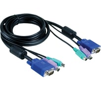 Кабель d-link kvm 5 м, с разъемами vga и ps/2 для dkvm-4k/b DKVM-CB5/B1A