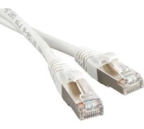 Патч-корд LANMASTER RJ45 - RJ45, 4 пары, UTP, категория 5е, 5 м, белый, LAN-45-45-5.0-WH
