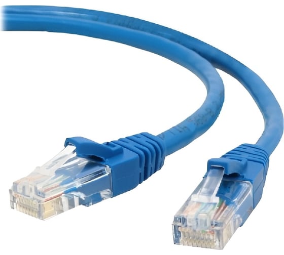 Патч-корд LANMASTER RJ45 - RJ45, 4 пары, UTP, категория 5е, 5 м, синий, LAN-45-45-5.0-BL