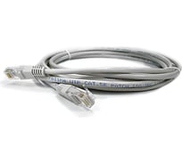 Патч-корд LANMASTER RJ45 - RJ45, 4 пары, UTP, категория 5е, 7 м, серый, LAN-45-45-7.0-GY