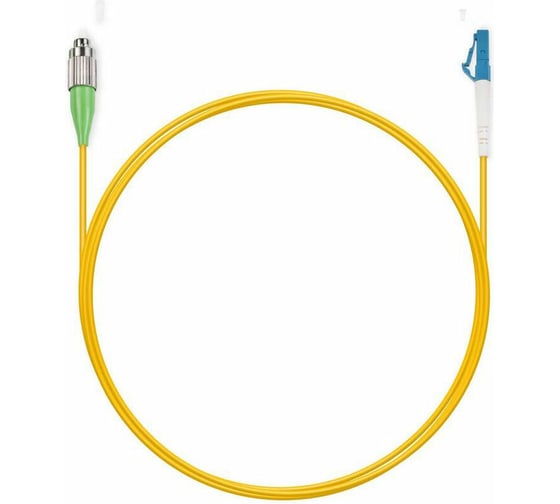 Оптический шнур Cabeus simplex fc/apc-lc/upc 9/125 sm 15м lszh FOP(s)-9-FC/APC-LC/UPC-15m