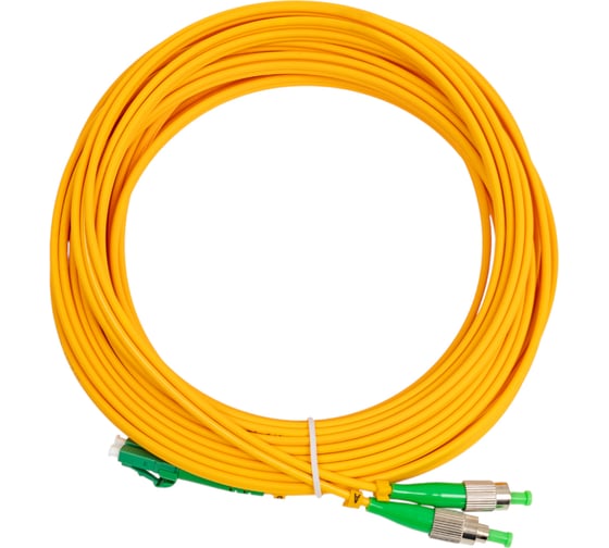 Оптический шнур Cabeus duplex fc/apc-lc/apc 9/125 sm 10м lszh FOP(d)-9-FC/APC-LC/APC-10m 1