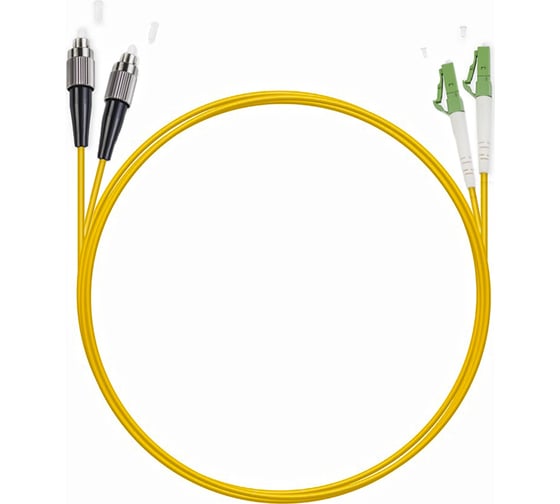 Оптический шнур Cabeus duplex fc/apc-lc/upc 9/125 sm 1м lszh FOP(d)-9-FC/APC-LC/UPC-1m 1