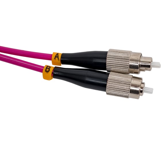 Оптический шнур Cabeus duplex lc-fc 50/125 mm om4 2м lszh FOP-50-OM4-LC-FC-2m