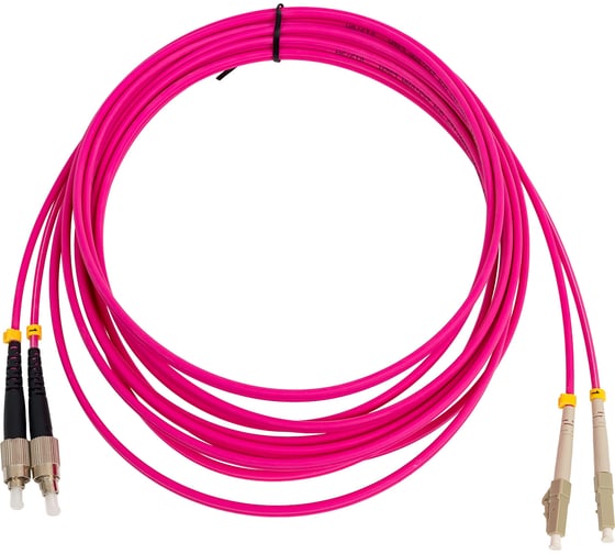Оптический шнур Cabeus duplex lc-fc 50/125 mm om4 5м lszh FOP-50-OM4-LC-FC-5m