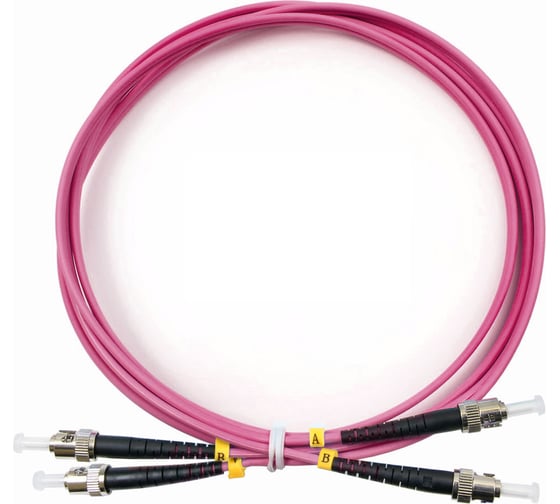 Оптический шнур Cabeus duplex st-st 50/125 mm om4 1м lszh FOP-50-OM4-ST-ST-1m 1