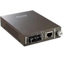 Медиаконвертер d-link с 1 портом 10/100base-tx и 1 портом 100base-fx с разъемом sc для одномодового оптического кабеля до 15 км DMC-515SC/D7A