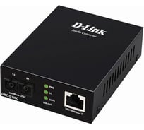 Медиаконвертер d-link с 1 портом 100/1000base-t и 1 портом 1000base-lx с разъемом sc для одномодового оптического кабеля до 10 км DMC-G10SC/A1A