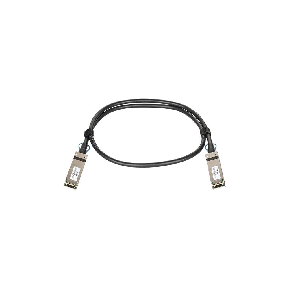 Пассивный кабель d-link 100g qsfp28 длиной 1 м с 2 разъемами qsfp28 для ...