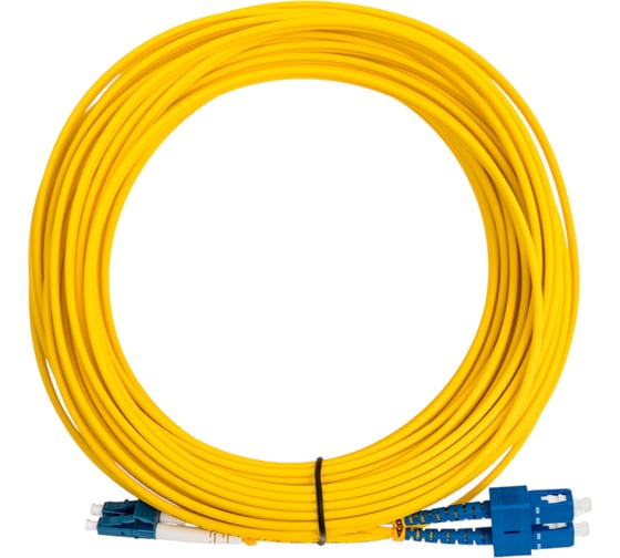 Оптический шнур Cabeus duplex lc-sc 9/125 sm 15м lszh FOP(d)-9-LC-SC-15m