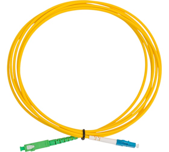 Оптический шнур Cabeus simplex sc/apc-lc/upc 9/125 sm 3м lszh FOP(s)-9-SC/APC-LC/UPC-3m 1