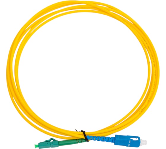 Оптический шнур Cabeus simplex lc/apc-sc/upc 9/125 sm 3м lszh FOP(s)-9-LC/APC-SC/UPC-3m 1