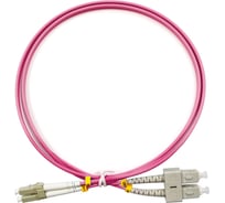 Оптический шнур Cabeus duplex lc-sc 50/125 mm om4 3м lszh FOP-50-OM4-LC-SC-3m