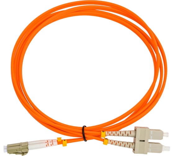Оптический шнур Cabeus duplex lc-sc 62,5/125 mm 2м lszh FOP-62-LC-SC-2m