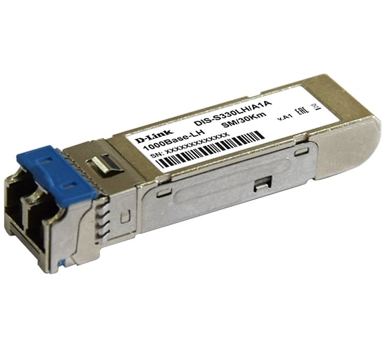 Промышленный sfp-трансивер с 1 портом d-link Dis- proj 1000base-lh для одномодового оптического кабеля до 30 км S330LH/A1A