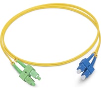 Оптический шнур Cabeus duplex sc/apc-sc/upc 9/125 sm 1м lszh FOP(d)-9-SC/APC-SC/UPC-1m