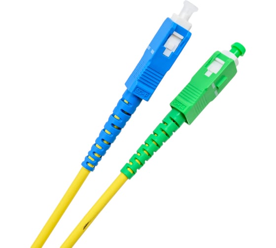 Оптический шнур Cabeus simplex sc/apc-sc/upc 9/125 sm 3м lszh FOP(s)-9-SC/APC-SC/UPC-3m