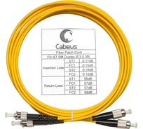 Оптический шнур Cabeus duplex fc-st 9/125 sm 1м lszh FOP(d)-9-FC-ST-1m