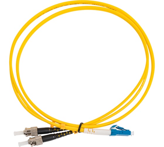 Оптический шнур Cabeus duplex lc-st 9/125 sm 1м lszh FOP(d)-9-LC-ST-1m 1