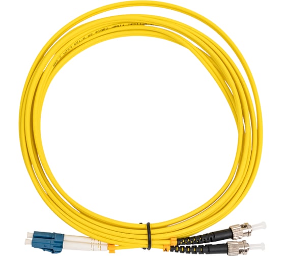 Оптический шнур Cabeus duplex lc-st 9/125 sm 3м lszh FOP(d)-9-LC-ST-3m 1