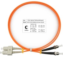 Оптический шнур Cabeus duplex sc-st 62,5/125 mm 1м lszh FOP-62-SC-ST-1m