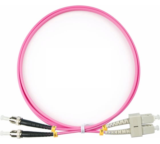 Оптический шнур Cabeus duplex sc-st 50/125 mm om4 2м lszh FOP-50-OM4-SC-ST-2m