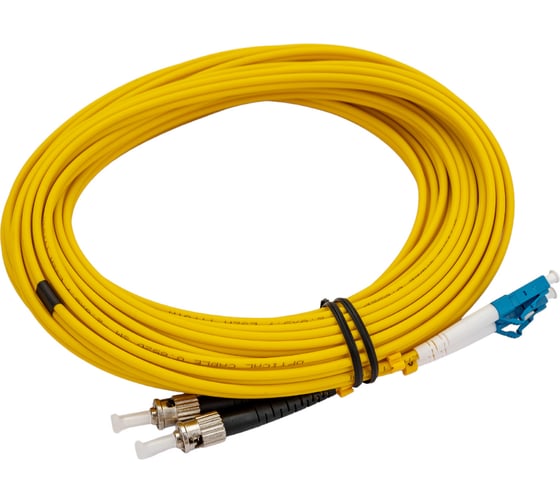 Оптический шнур Cabeus duplex lc-st 9/125 sm 10м lszh FOP(d)-9-LC-ST-10m