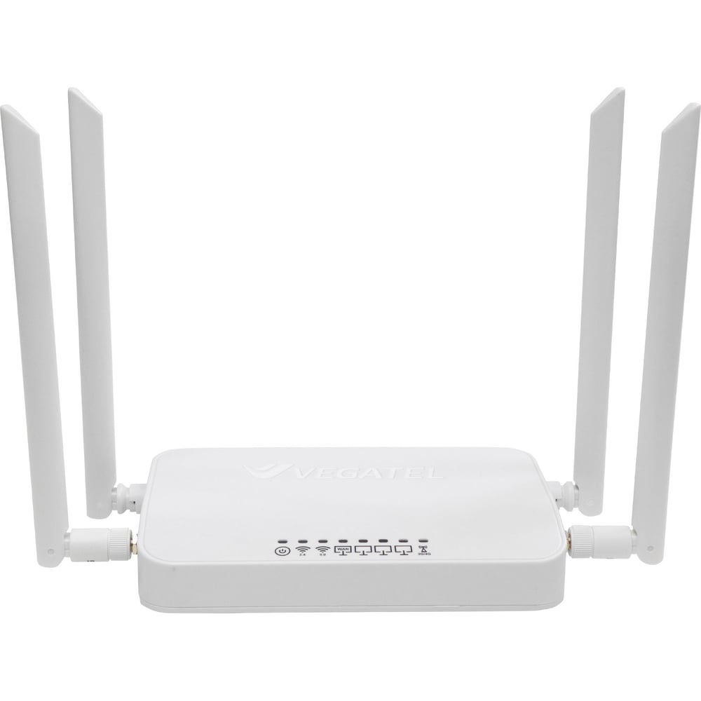 4g роутер vegatel vr6 wi-fi-2,4/5 (sma) с комплектом сим-карт r92186