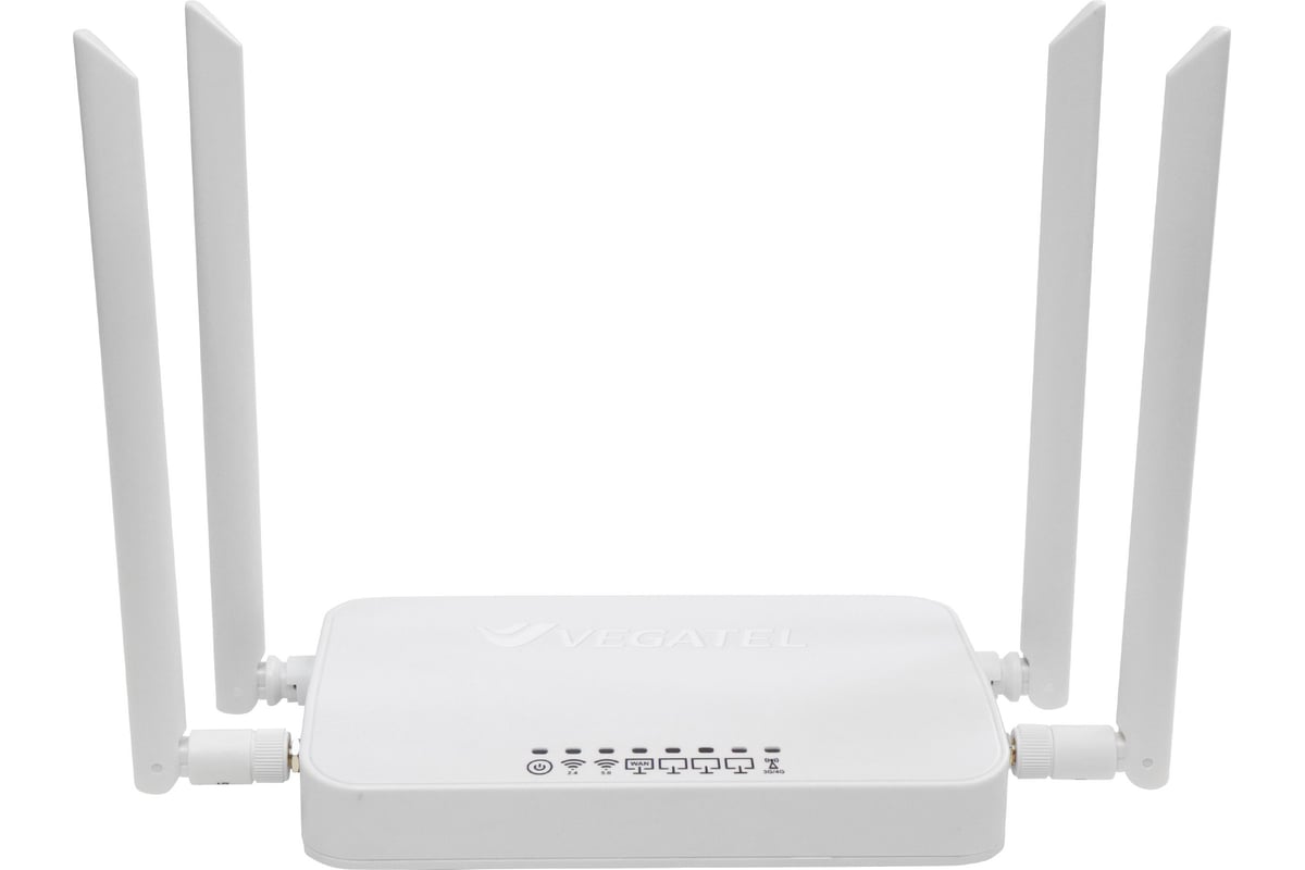 4g роутер vegatel vr6 wi-fi-2,4/5 (sma) с комплектом сим-карт r92186