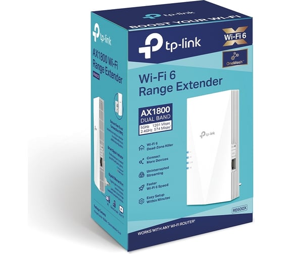 Усилитель сигнала TP-Link Ax1800 wi-fi 6 RE600X