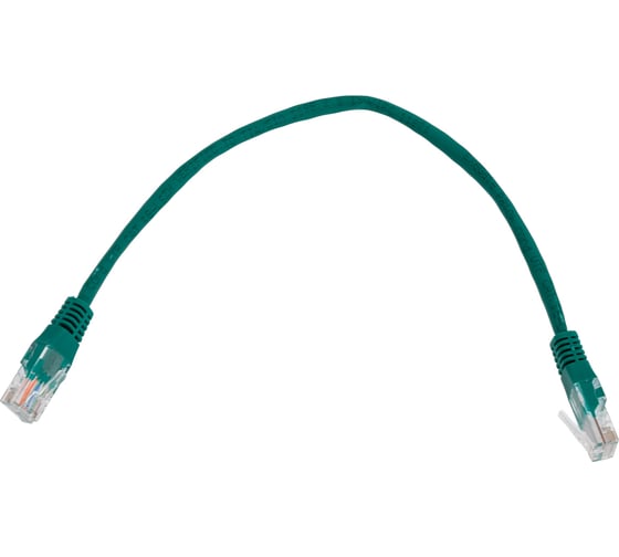 Патч-корд ExeGate LSZH UTP-RJ45-RJ45-5e-0,3M-LSZH-GN, UTP, cat.5e, 0.3м, зеленый 286373
