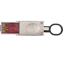 Полевой коннектор RJ-45 8P8C, экранированный, категории 8, с хвостовиком LANMASTER LAN-TMP-S8/L