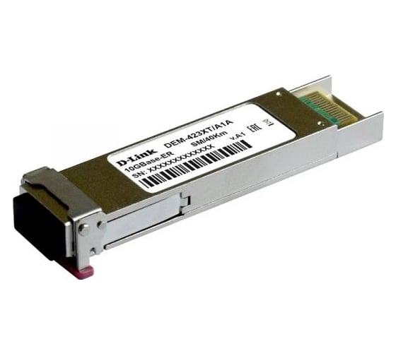xfp-трансивер d-link Proj с 1 портом 10gbase-er для одномодового оптического кабеля, до 40 км 423XT/A1A