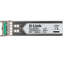 Промышленный sfp-трансивер d-link с 1 портом 1000base-zx для одномодового оптического кабеля до 80 км S380ZX/A1A