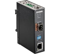 Промышленный медиаконвертер d-link с 1 портом 100/1000base-t и 1 портом 100/1000base-x sfp DIS-M100G-SW/A1A