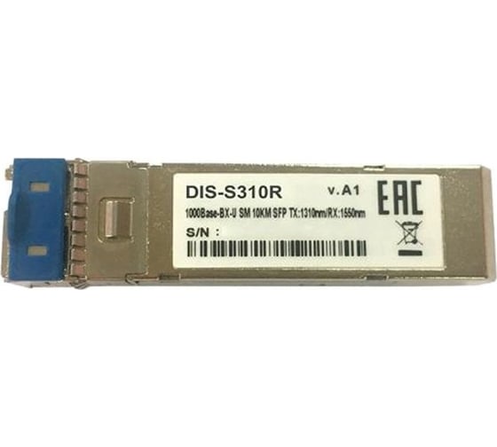 Промышленный wdm sfp-трансивер d-link Proj с 1 портом 1000base-bx-u (tx:1310 нм, rx:1550 нм) для одномодового оптического кабеля S310R/10KM/A1A 1