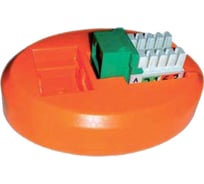 Площадка для заделки модулей серии KJ2 Hyperline KJ2-PS-OR 80х60 мм, цвет оранжевый 281782